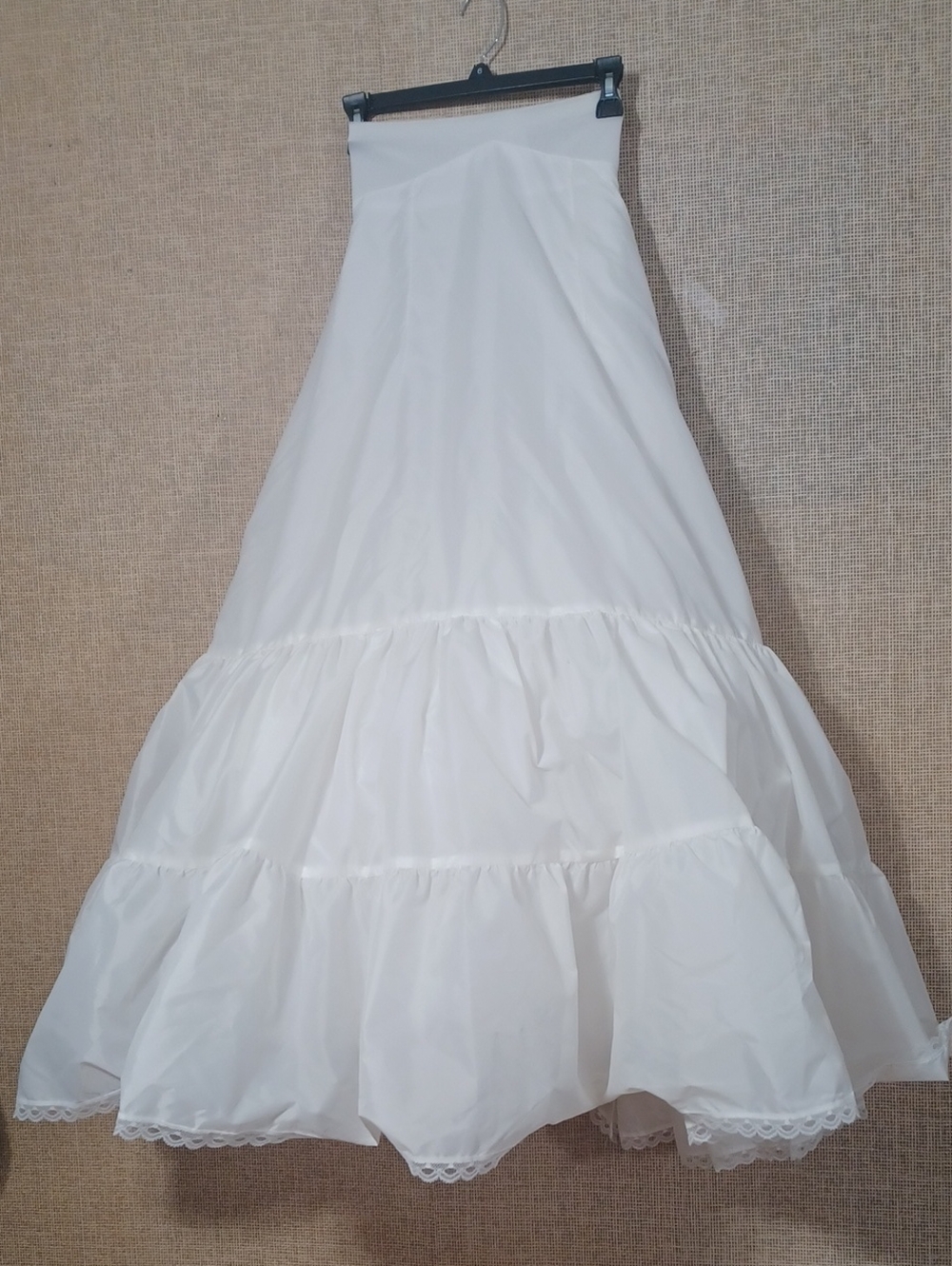 White Tiered A-Line Slip Dress